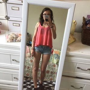 coral tank top from forever 21